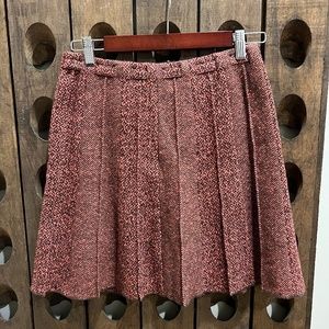 Vintage Carlisle Pink Tweed Pleated Skirt